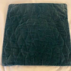 20” square velvet throw pillow cover